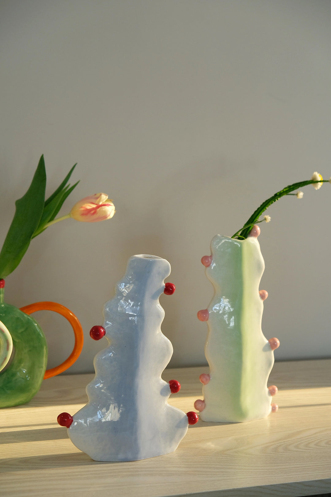 Ceramic Cactus-Shaped Vase