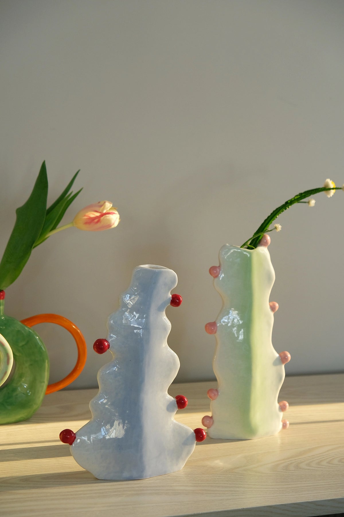 Ceramic Cactus-Shaped Vase - TRLab Shop