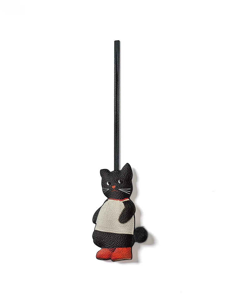 Black Cat & Apple Double-Sided Charm - TRLab Shop