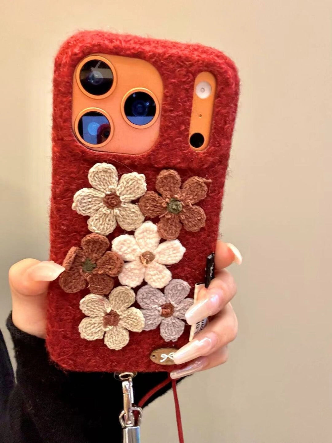 Embroidered Flower Phone Case - TRLab Shop