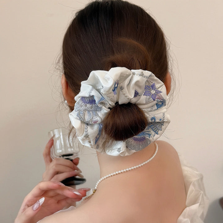 Deep-Sea Alabaster Wavy Hem Scrunchie - TRLab Shop