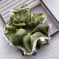 Green Sea Breeze Wavy Hem Scrunchie - TRLab Shop