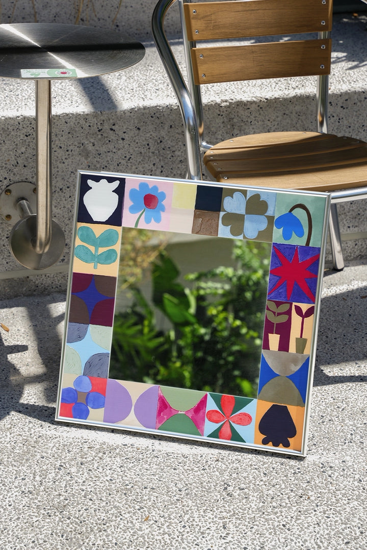 Celestial Moonlight Garden Mirror Wall Art