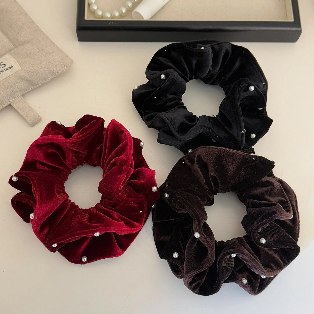 Pearls Scattered Starlight Wavy Hem Scrunchie - TRLab Shop