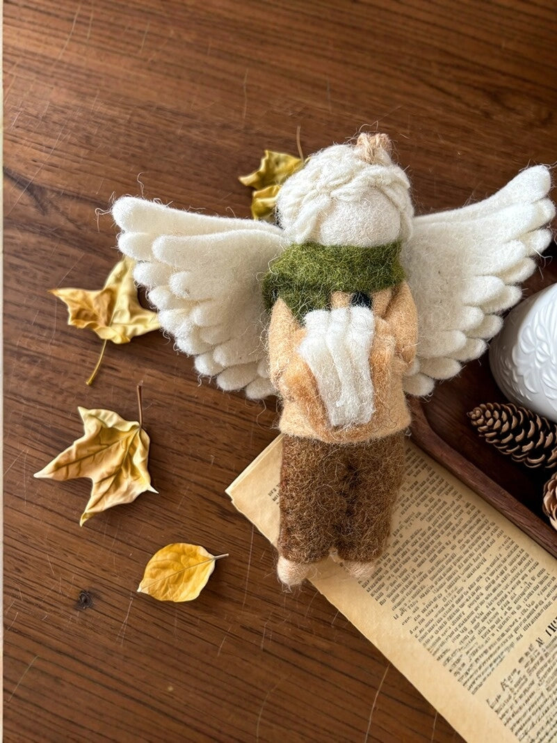 Felted Book-Bound Angel Charm - TRLab Shop