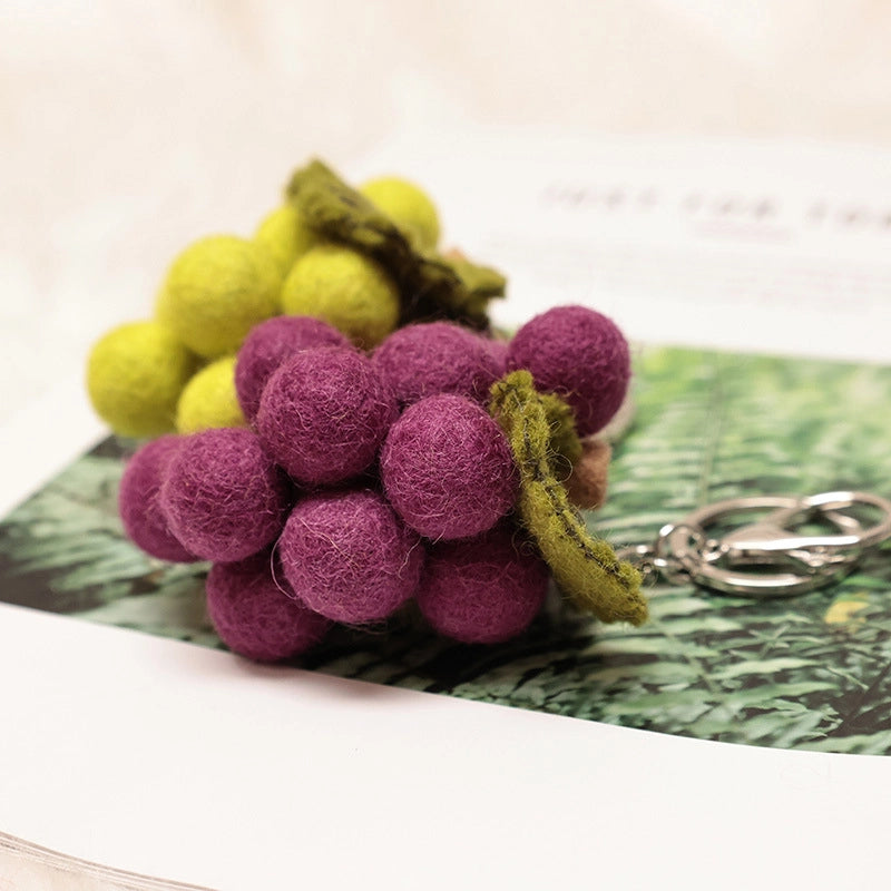 Felted Verdant Grapes Charm - TRLab Shop