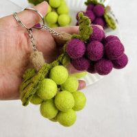 Felted Verdant Grapes Charm - TRLab Shop