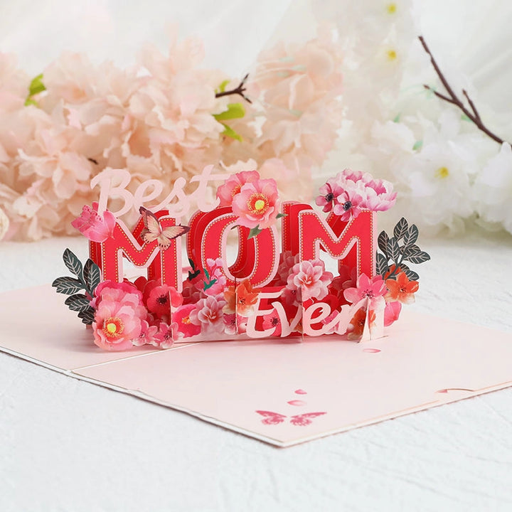 Mother's Day 3D Pop Up Paper Art Greeting Card