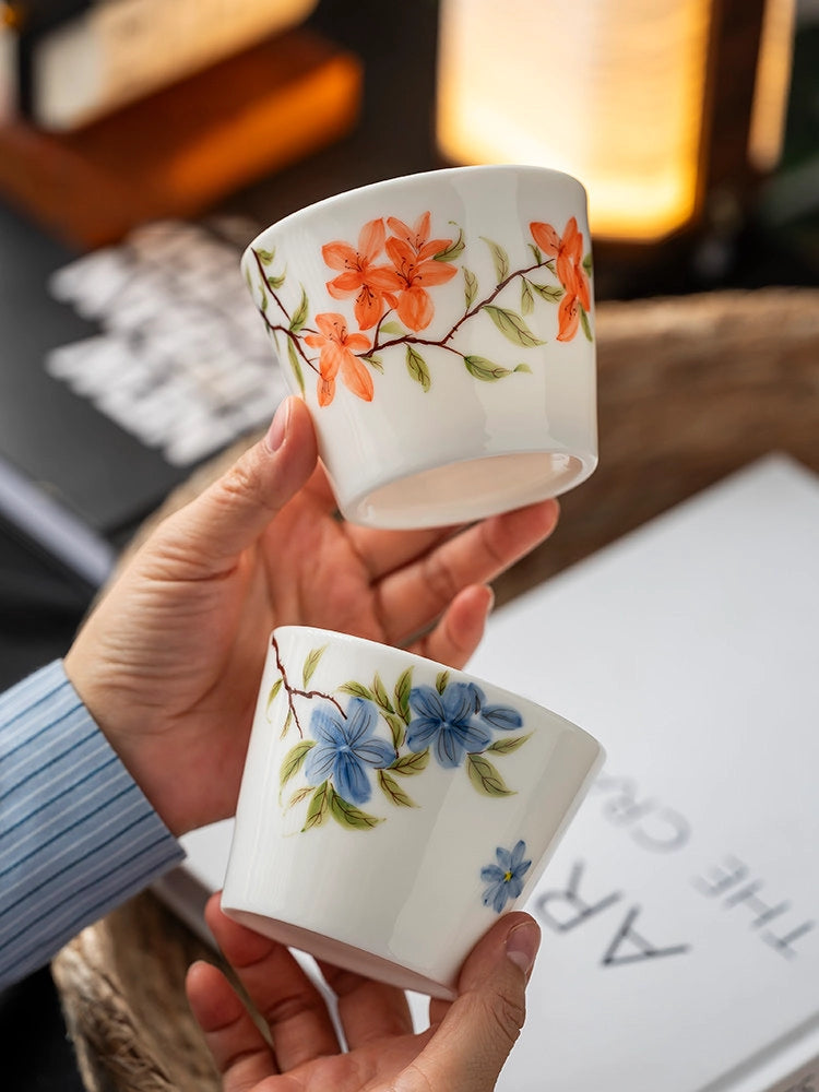 Floral Ceramic Tumbler