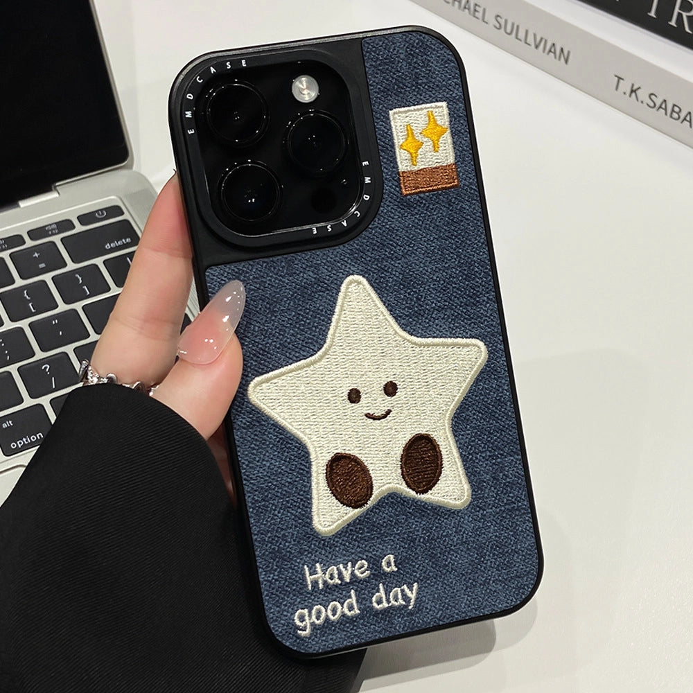 Embroidered Star Phone Case - TRLab Shop