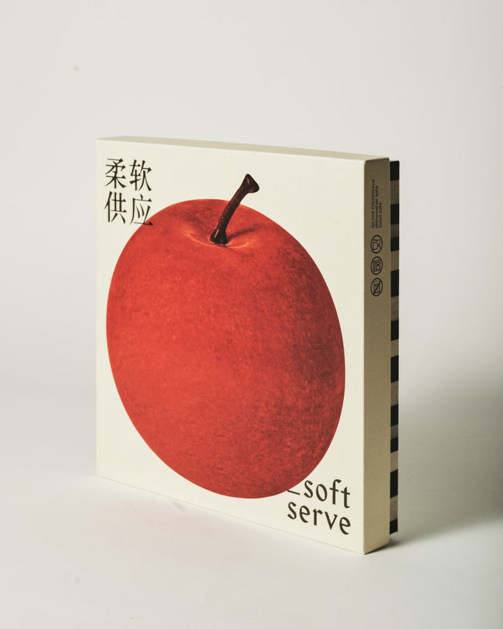 Double Pear & Egg Bamboo Fiber Plate