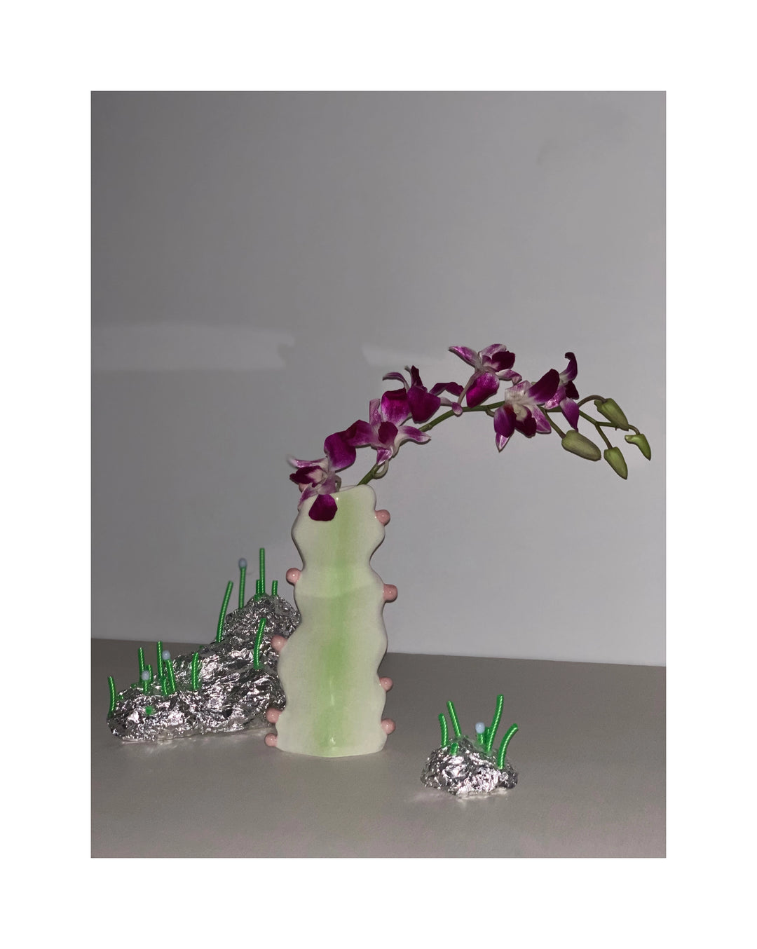 Ceramic Cactus-Shaped Vase