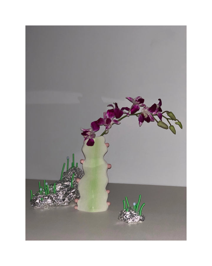 Ceramic Cactus-Shaped Vase