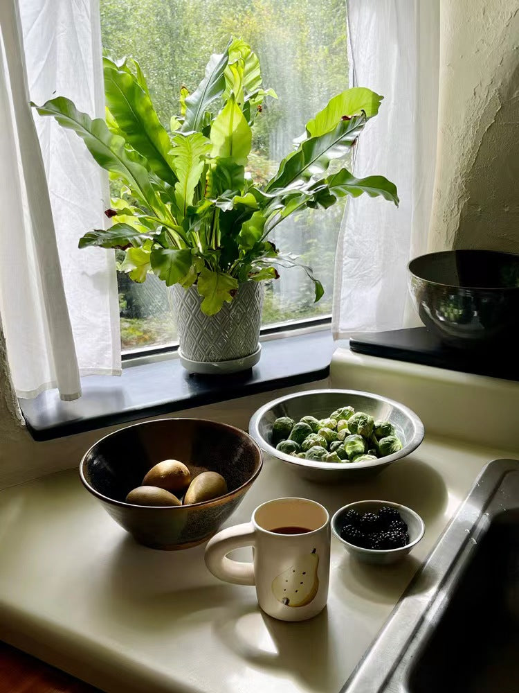 Halved Pear Macaroni Mug