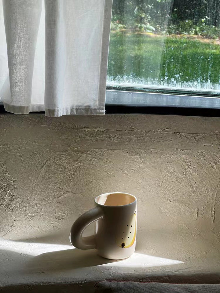 Halved Pear Macaroni Mug