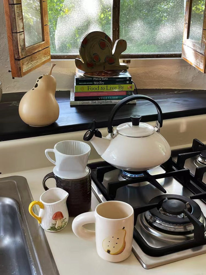 Halved Pear Macaroni Mug