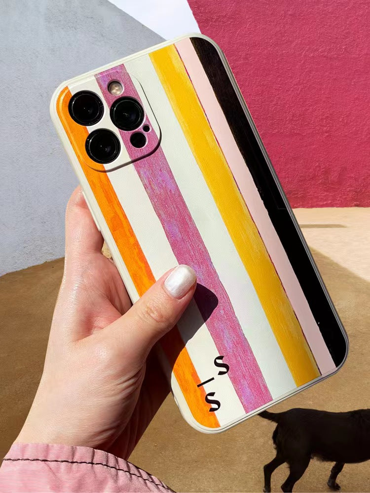 Pink & Orange Stripes Phone Case - TRLab Shop