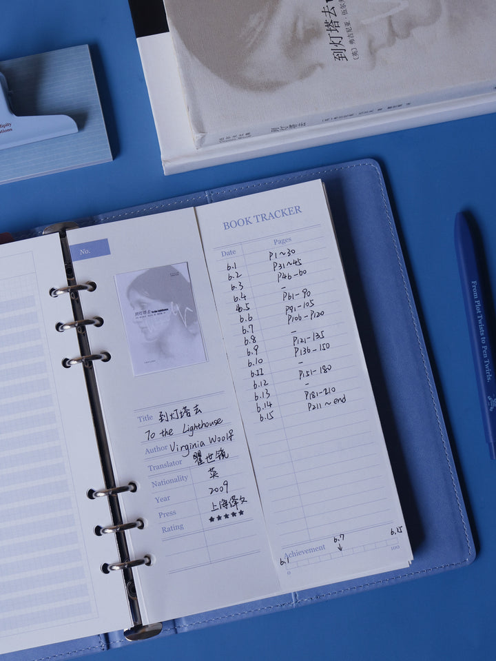 Book Journal & Film Journal A5 Flex Refillable Notebook