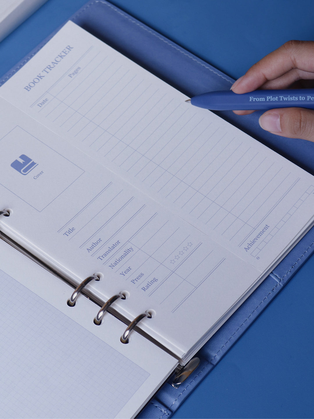 Book Journal & Film Journal A5 Flex Refillable Notebook