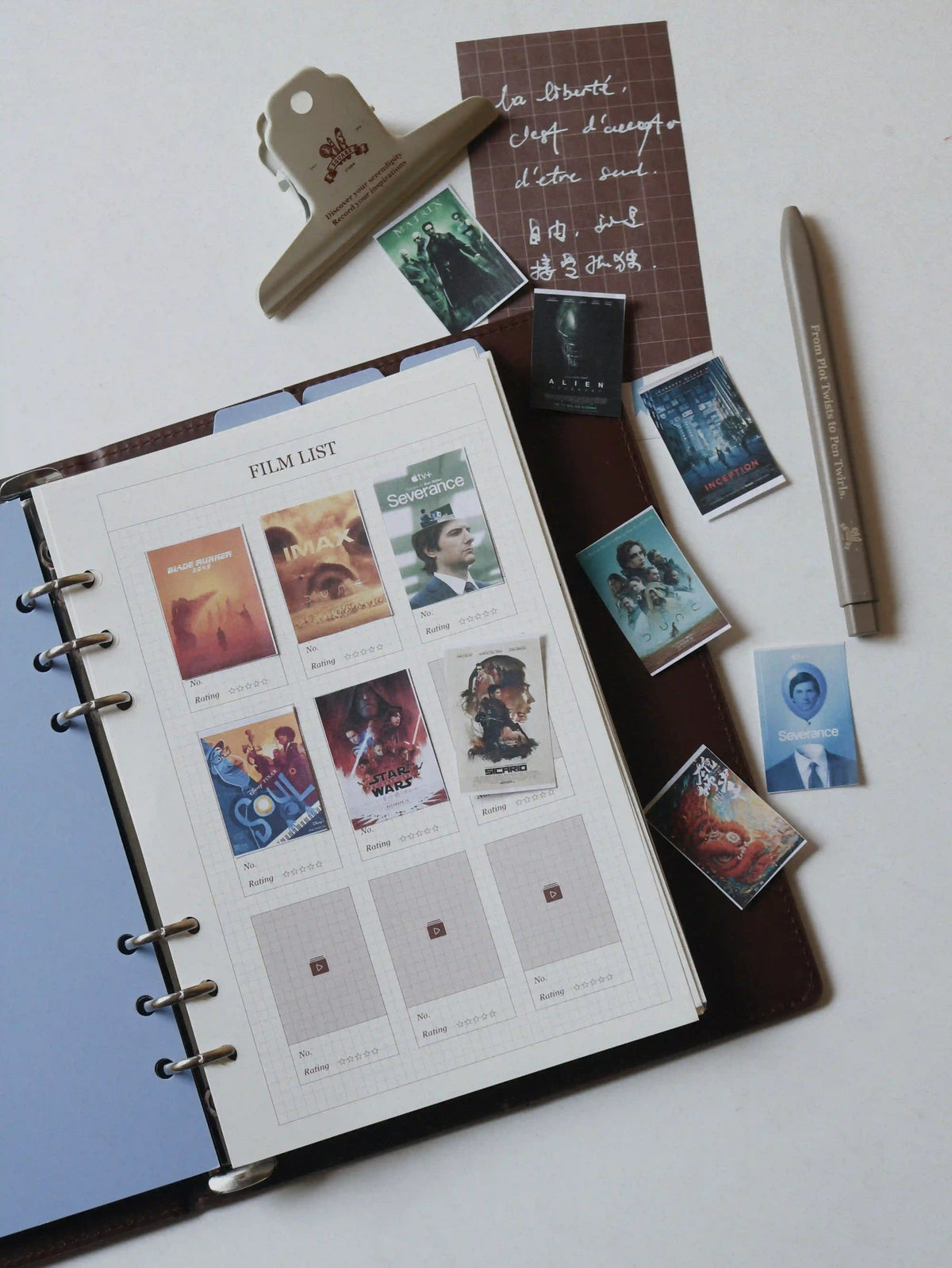 Book Journal & Film Journal A5 Flex Refillable Notebook - TRLab Shop