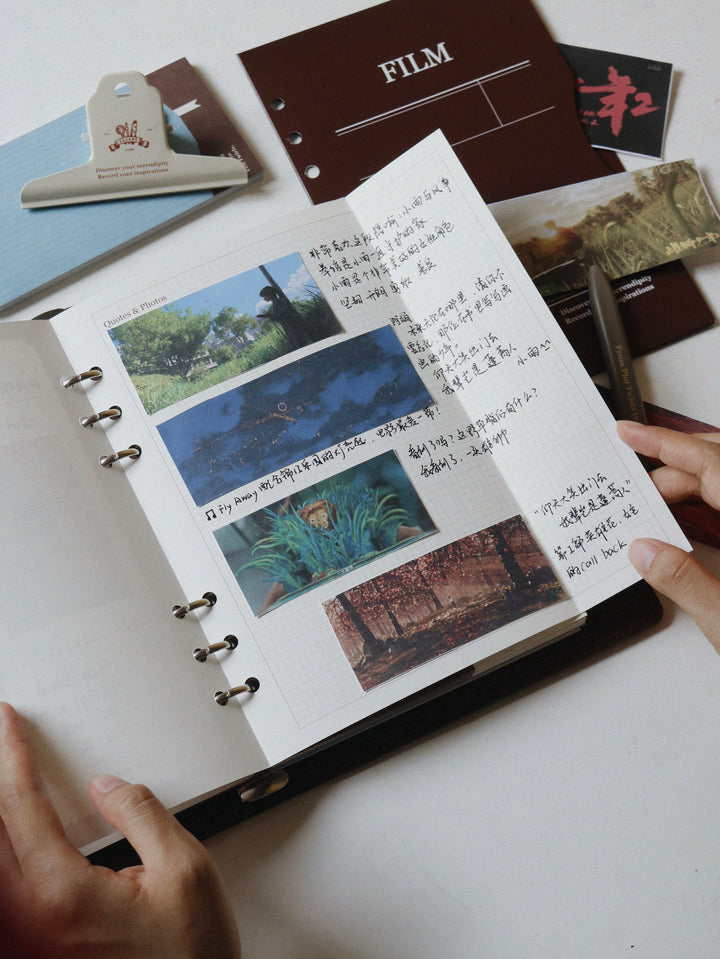 Book Journal & Film Journal A5 Flex Refillable Notebook