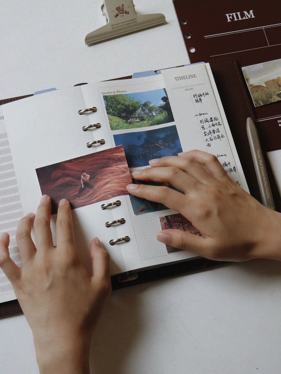 Book Journal & Film Journal A5 Flex Refillable Notebook