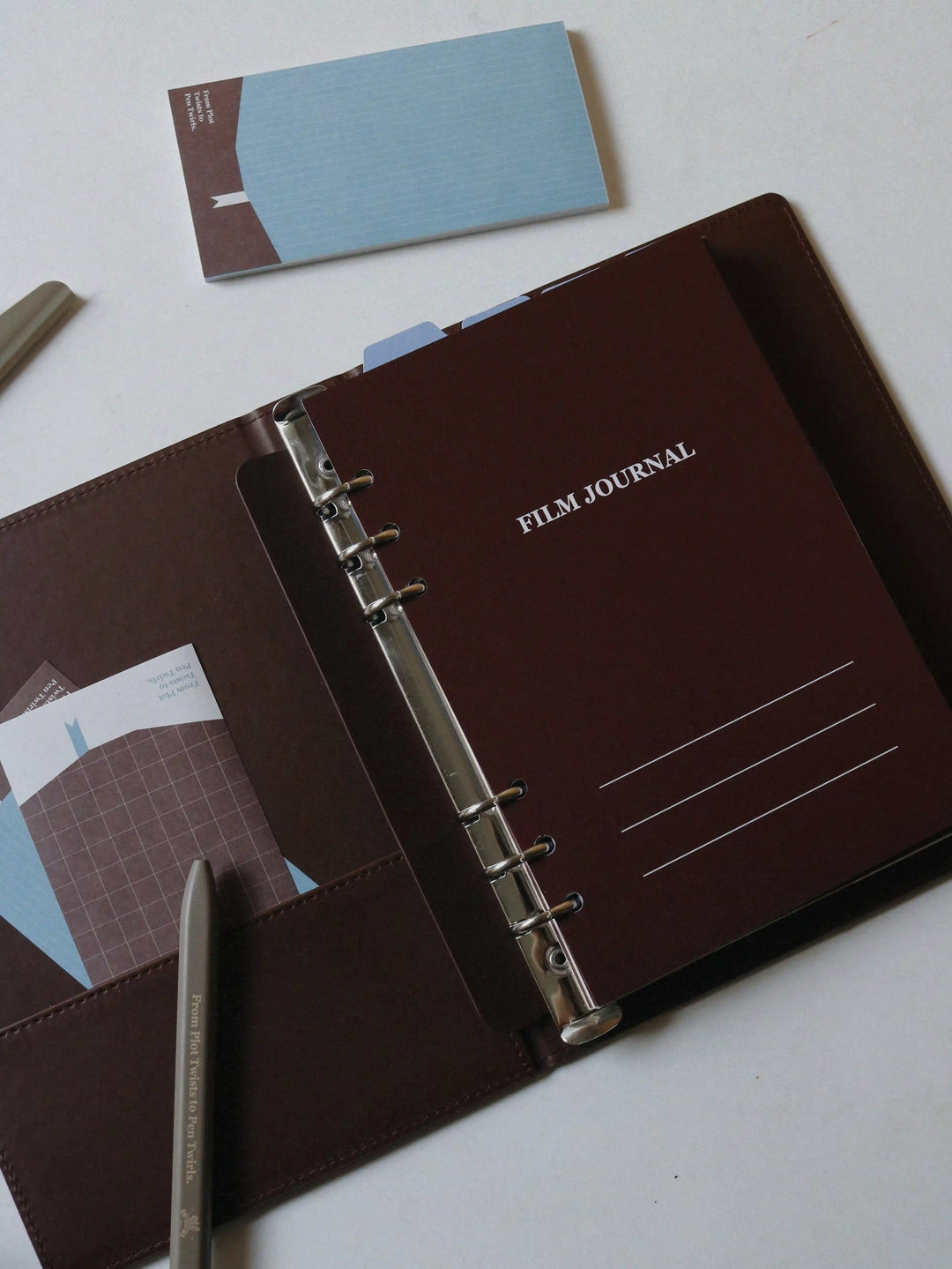 Book Journal & Film Journal A5 Flex Refillable Notebook