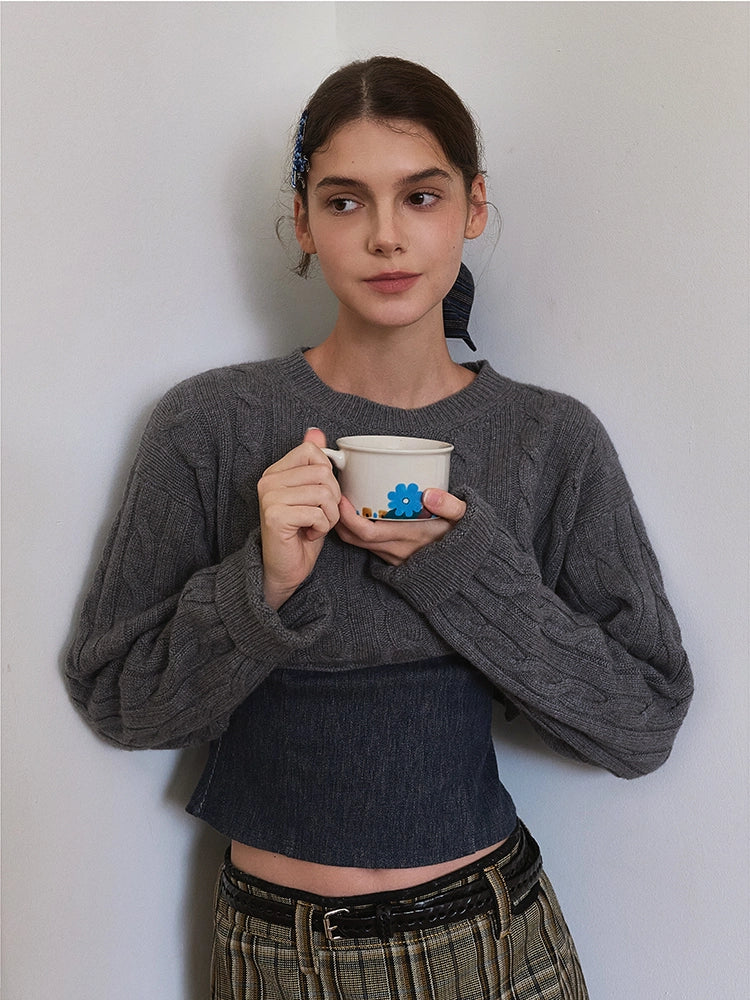Hand-Painted Floral Mug & Plate Set - TRLab Shop