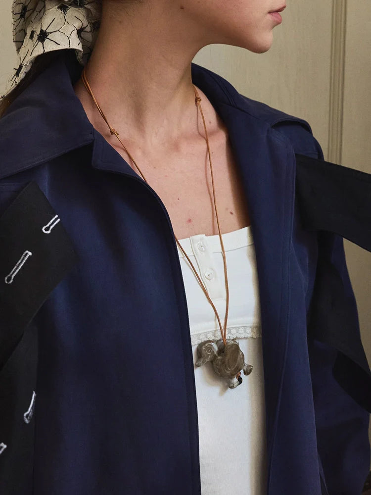 Hand-Painted Animal Ceramic Necklace - TRLab Shop