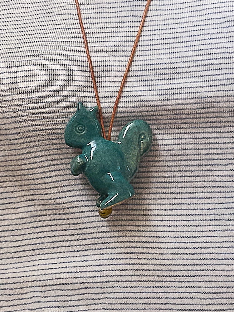 Hand-Painted Animal Ceramic Necklace - TRLab Shop