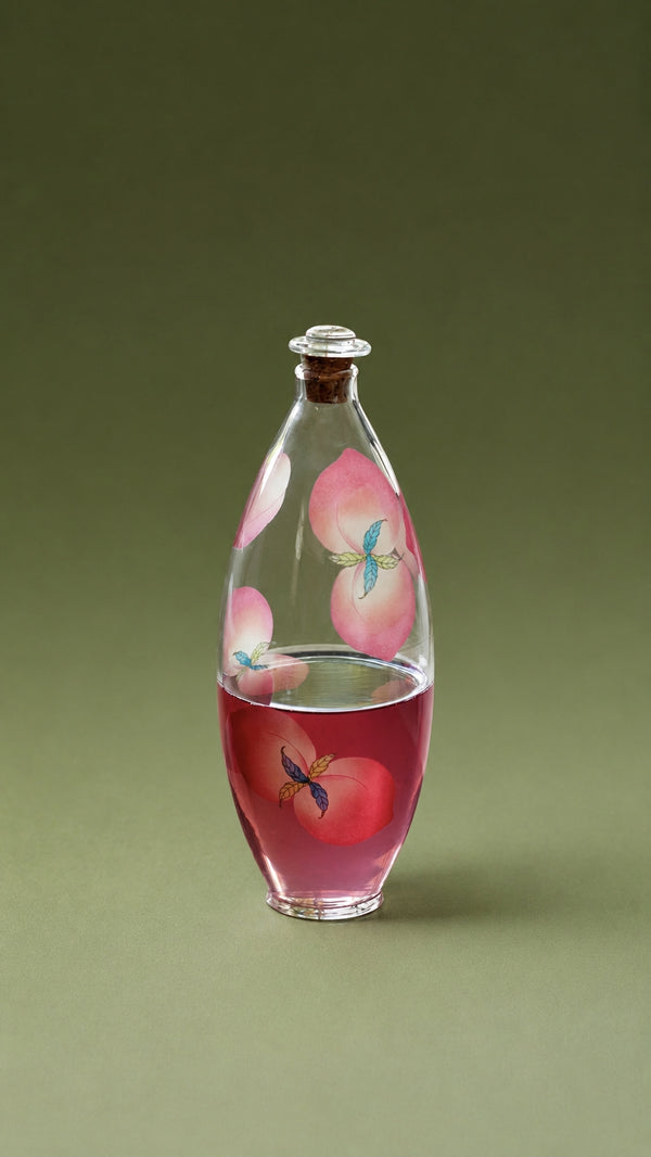 Spring Peach Glass Cold Brew Bottle