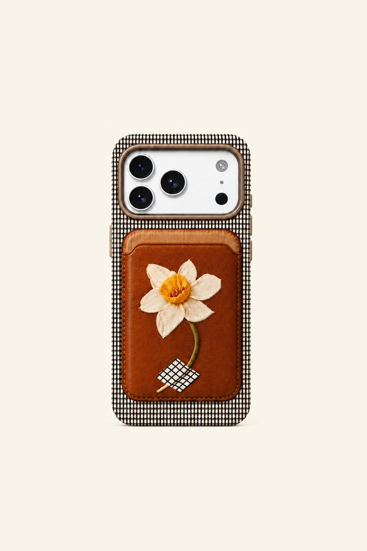 Flower Horse Wallet Stand Phone Case
