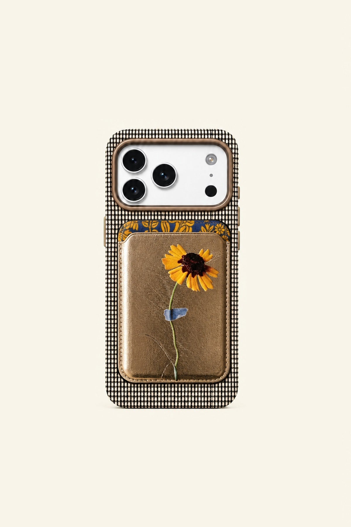 Flower Horse Wallet Stand Phone Case
