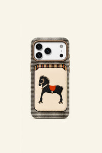 Flower Horse Wallet Stand Phone Case