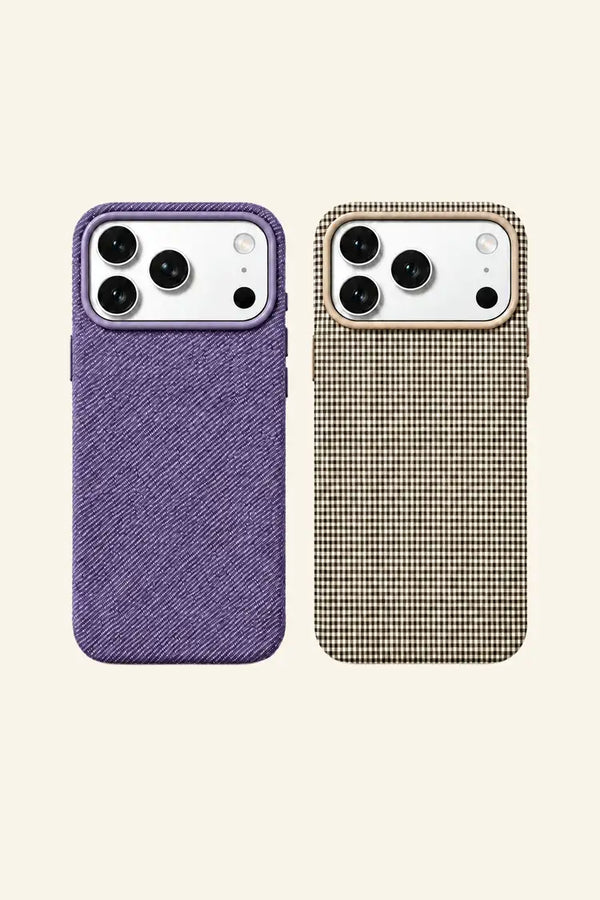 Houndstooth Woven Magnetic iPhone Case