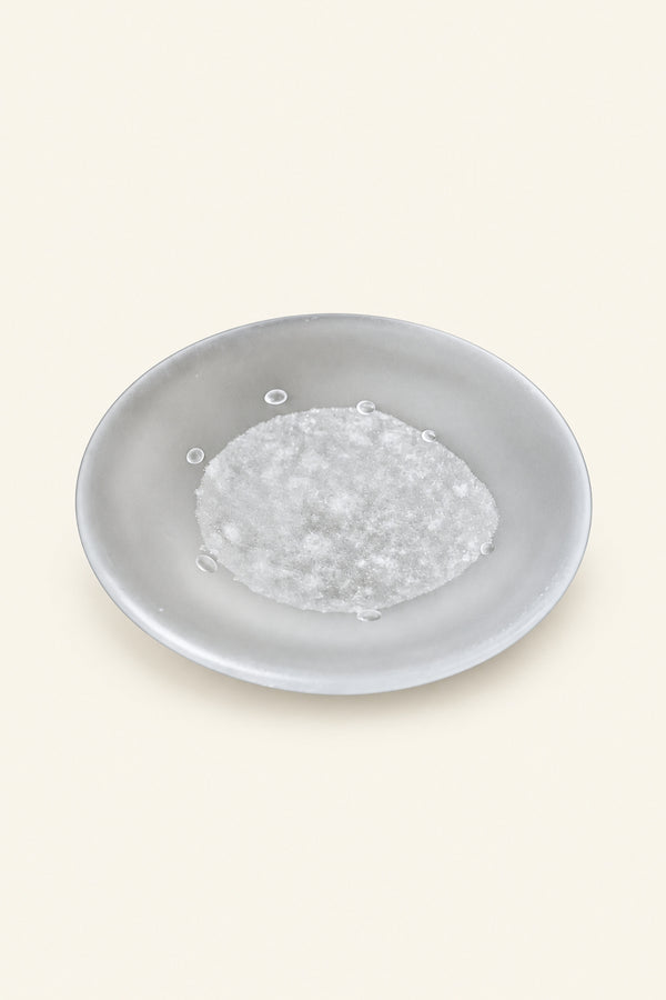 Snowmelt Frosted Clear Glass Teapot Tray