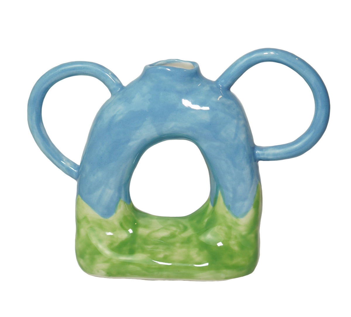Ceramic Donut Twin-Handled Vase - TRLab Shop