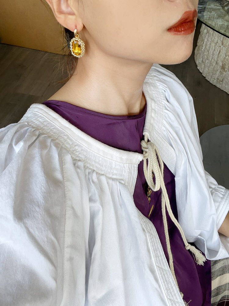 Beaded Gem Earrings - TRLab Shop