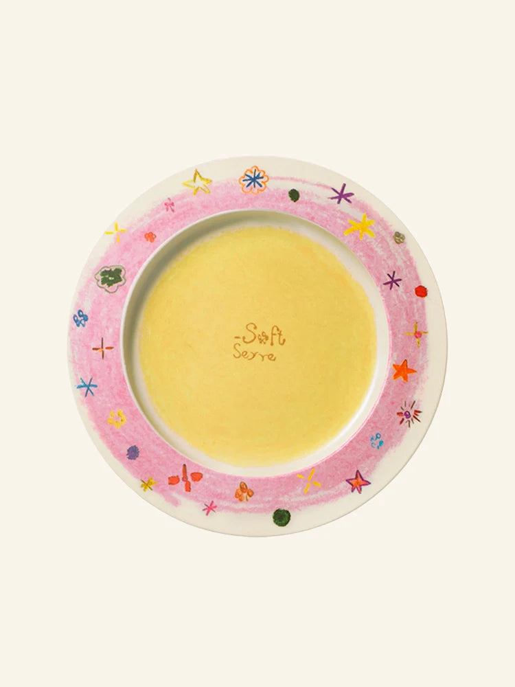 Crayon Stars Bamboo Fiber Plate - TRLab Shop