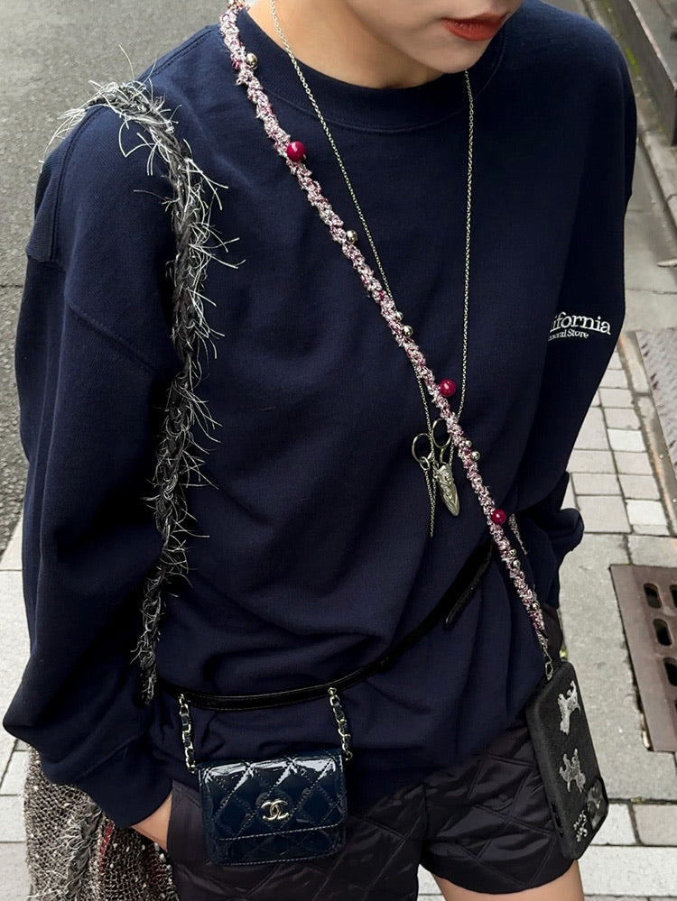 Berry & Silver Dot Twist Phone Strap - TRLab Shop