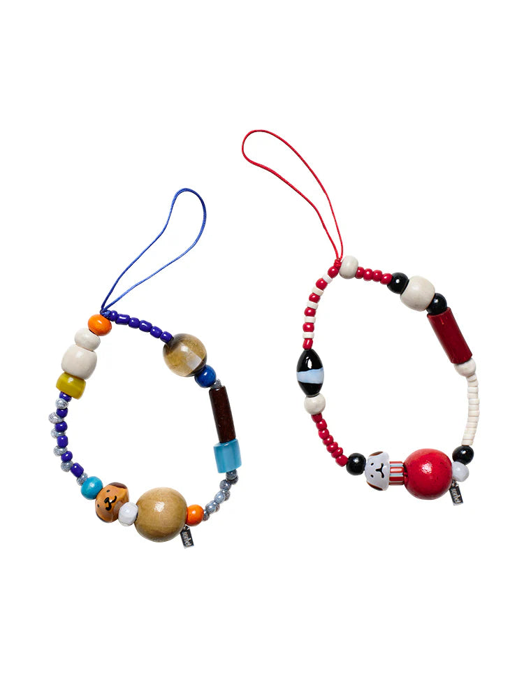 Happy Puppy Beaded Phone Charm - TRLab Shop