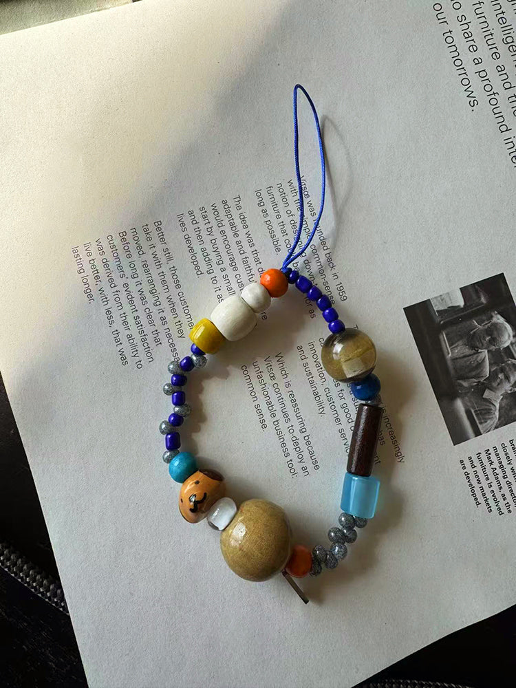 Happy Puppy Beaded Phone Charm - TRLab Shop