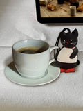 Black Cat & Apple Double-Sided Charm - TRLab Shop