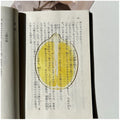 Translucent fruit-shaped acrylic bookmark with colorful fruit illustrations, ideal for marking pages in books.