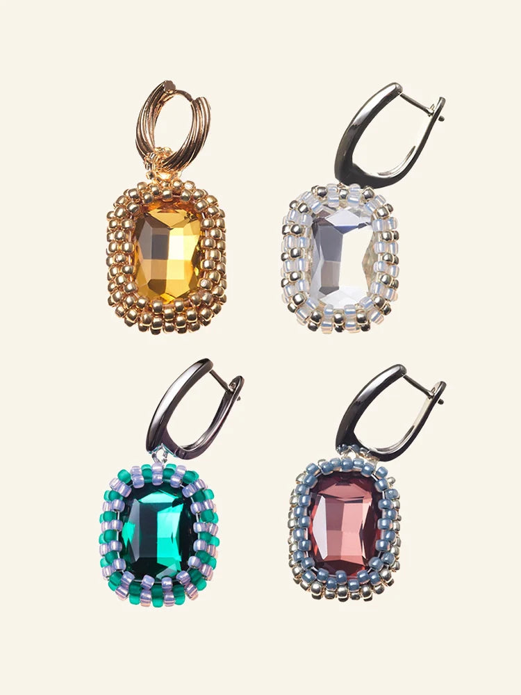 Beaded Gem Earrings - TRLab Shop