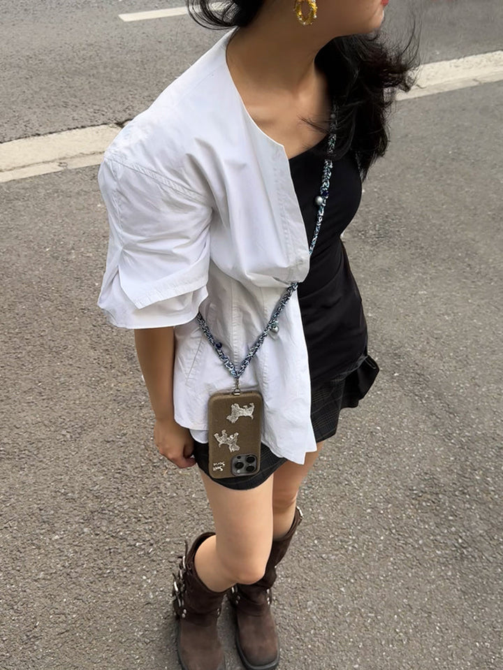 Pastel Color Dot Twist Phone Strap