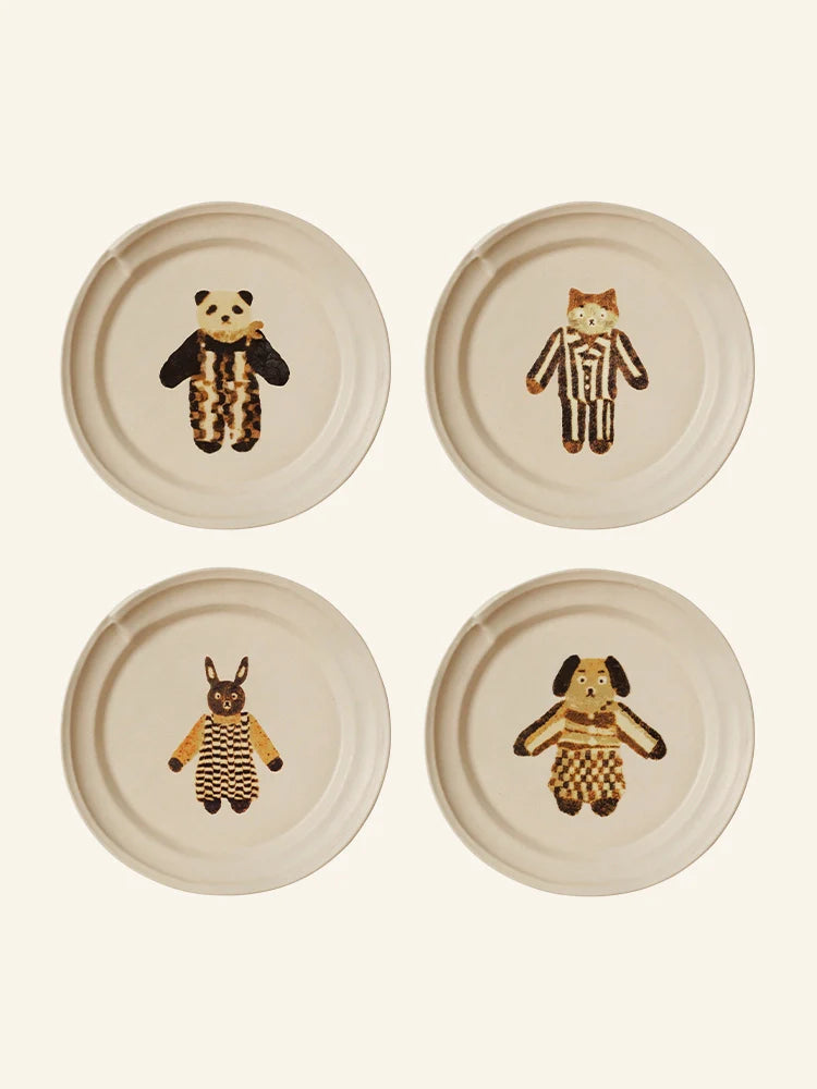Animal Friends Ceramic Plate - TRLab Shop