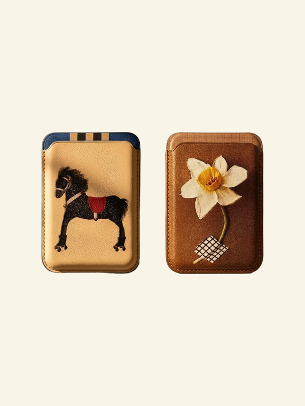 Flower Horse Magnetic Card Holder