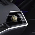 Natural jade car vent diffuser clip by TRLab Shop, featuring a smooth green jade stone designed to clip onto vehicle air vents.