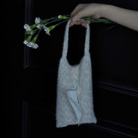 Knitted-handle tissue pack by TRLab Shop with soft tissues and a stylish knitted handle, ideal for convenient, portable use